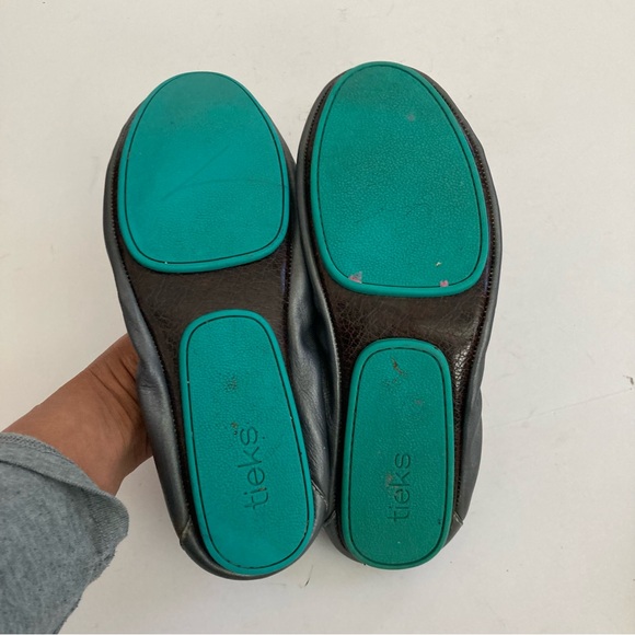 TIEKS By Gavriell Classic Leather Ballet Flats Gray sz 9 - Picture 10 of 15
